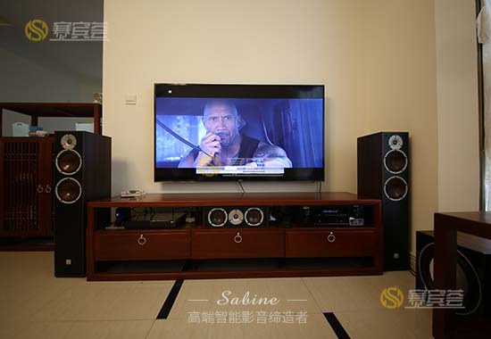 高明碧桂園別墅客廳多功能影音室